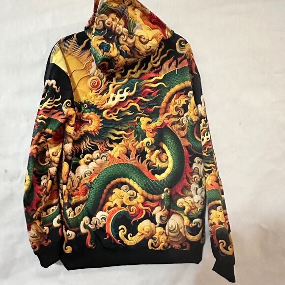 Imperial Dragon Japanese Windbreaker Hooded Size XL NWT WaterproofJacket Varsity - Picture 3 of 11